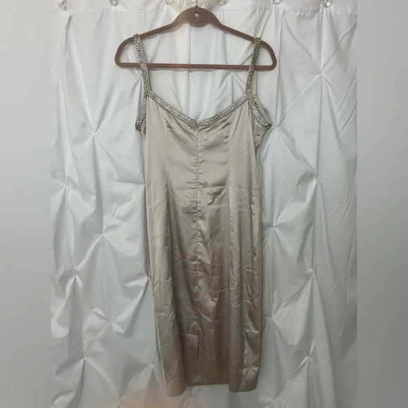 House of CB Cream Midi Dress with Silver Accents - Picture 9 of 12